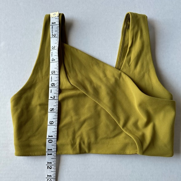 Lululemon Nulu Cross Front Yoga Bra. Olive Green. Size 4 - Picture 4 of 8